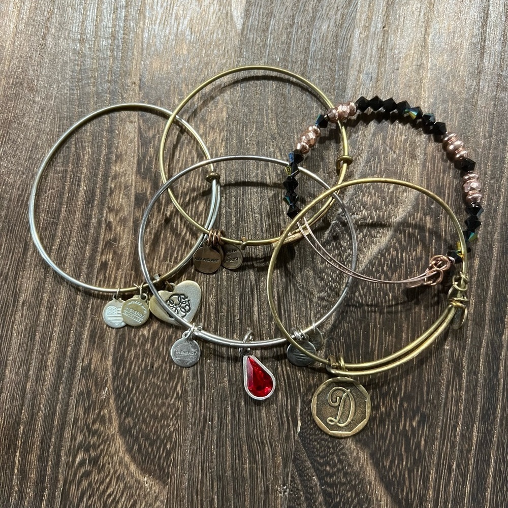 Alex & Ani Bracelets Set Of 5 B18